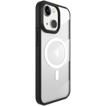 Защитный чехол X-LEVEL Crystal Clear MagSafe для Apple iPhone 15 Plus - Black: фото 1 из 6