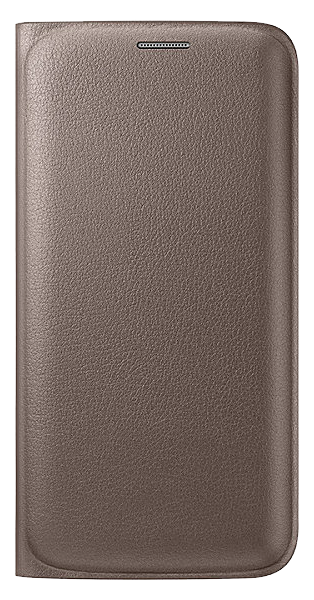 Чохол Flip Wallet PU для Samsung S6 Edge (G925) EF-WG925PBEGRU - Gold: фото 1 з 4