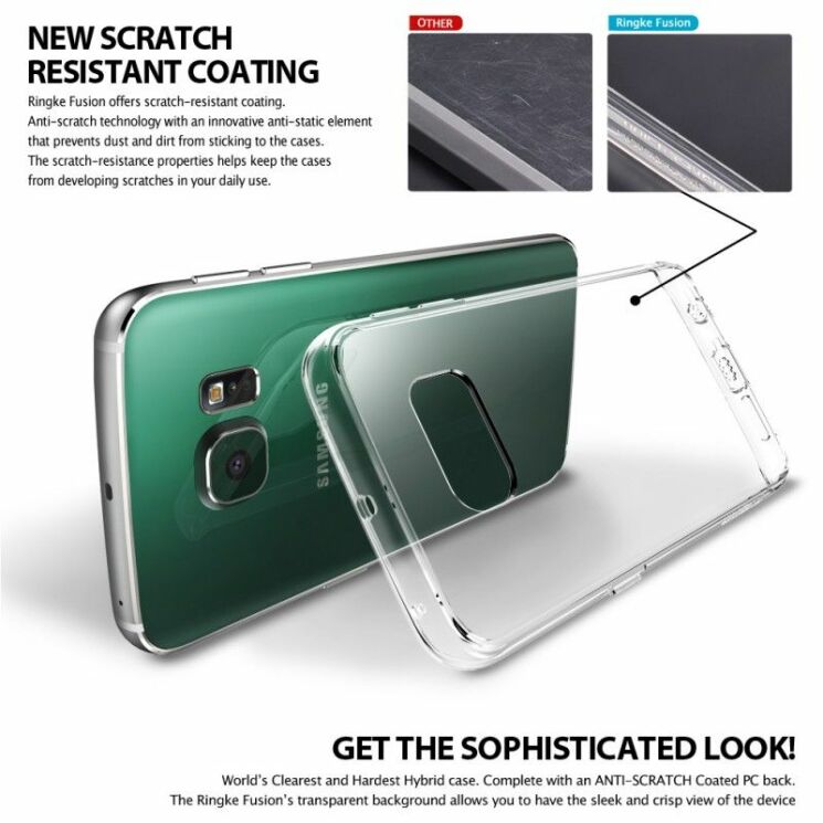 Накладка Ringke Fusion для Samsung Galaxy S6 edge (G925) - Transparent: фото 3 з 6