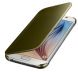 Чехол Clear View Cover для Samsung Galaxy S6 (G920) EF-ZG920 - Gold (S6-2435F). Фото 1 из 9