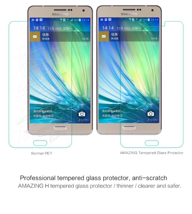 Защитное стекло NILLKIN Amazing H Nano для Samsung Galaxy A7 (A700): фото 5 из 13