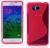 Силиконовая накладка Deexe S Line для Samsung Galaxy Alpha (G850) - Crimson: фото 1 з 4