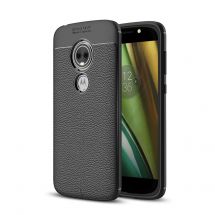 Захисний чохол Deexe Leather Cover для Motorola Moto E5 Play - Black: фото 1 з 10