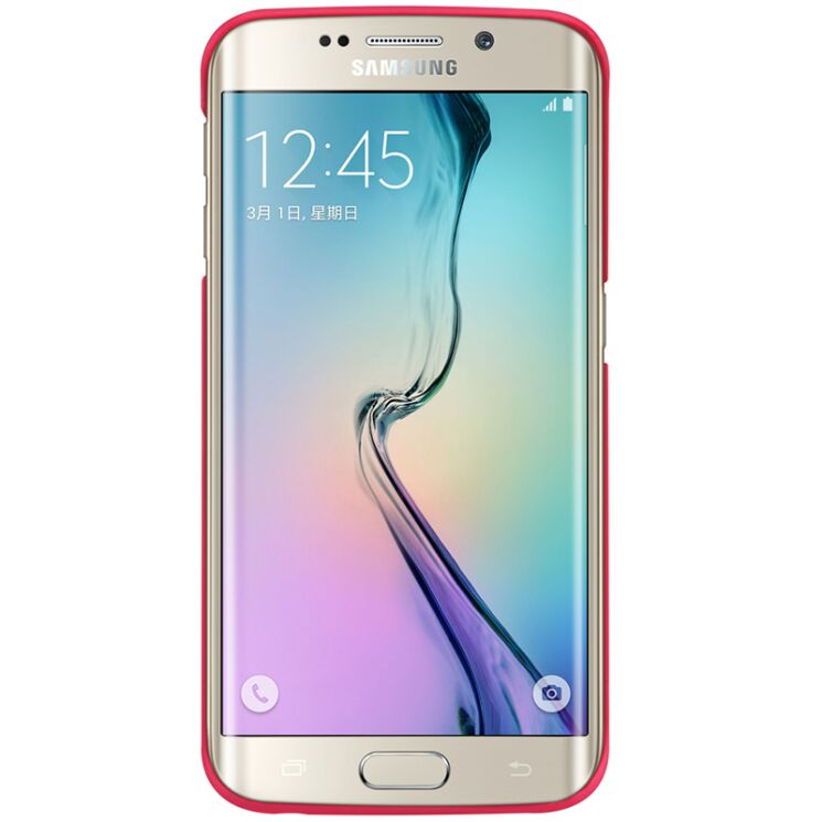 Пластиковая накладка NILLKIN Frosted Shield для Samsung Galaxy S6 edge (G925) - Red: фото 4 из 16