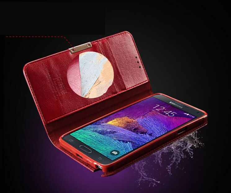 Кожаный чехол KLD Royal Series II для Samsung Galaxy Note 4 (N910) - Red: фото 3 з 19