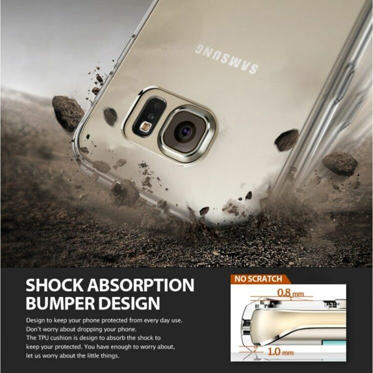 Накладка Ringke Fusion для Samsung Galaxy S6 edge (G925) - Transparent: фото 2 з 6