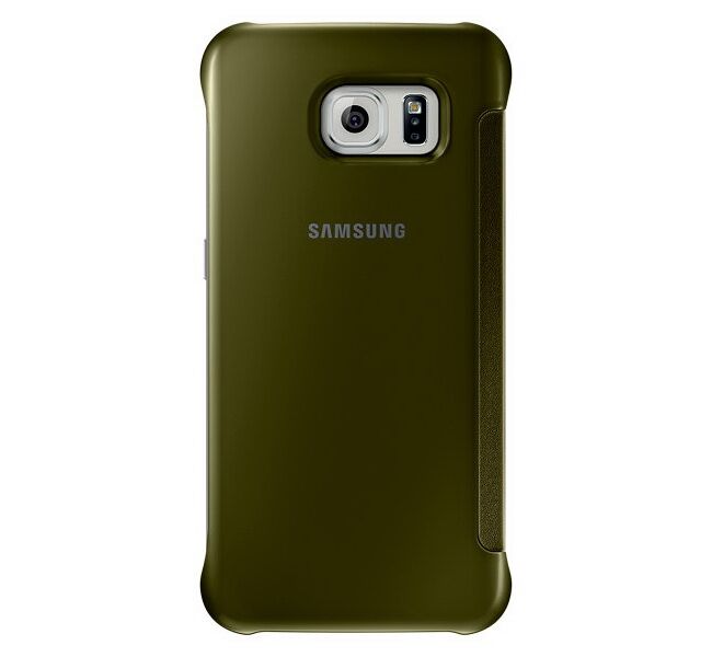 Чехол Clear View Cover для Samsung Galaxy S6 (G920) EF-ZG920 - Gold: фото 3 из 9
