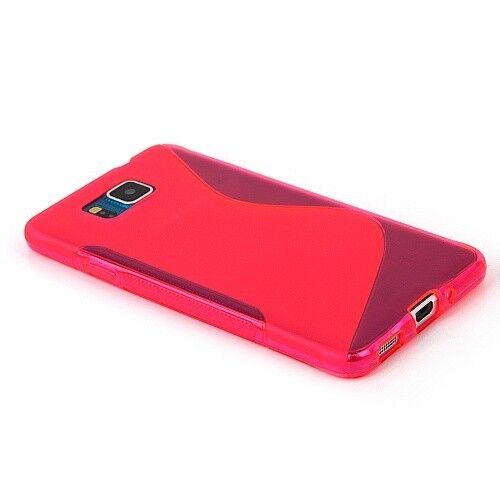 Силиконовая накладка Deexe S Line для Samsung Galaxy Alpha (G850) - Crimson: фото 2 з 4