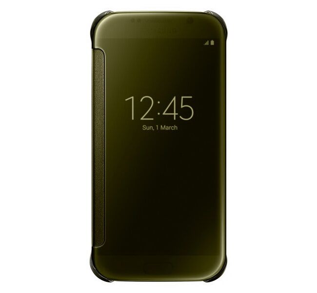 Чехол Clear View Cover для Samsung Galaxy S6 (G920) EF-ZG920 - Gold: фото 2 из 9