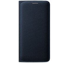 Чехол Flip Wallet Textil для Samsung S6 EDGE (G925) EF-WG925BBEGRU - Black: фото 1 из 5
