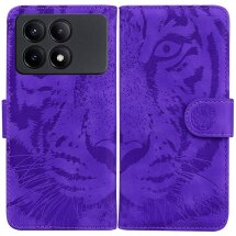Чехол-книжка Deexe Tiger для Xiaomi Poco X6 Pro - Purple: фото 1 из 7