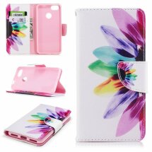 Чохол-книжка Deexe Wallet Style для Huawei Nova Lite 2017 - Colorful Petals: фото 1 з 8