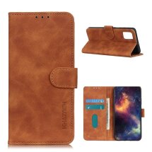 Чохол-книжка KHAZNEH Retro Wallet для Motorola Moto G9 Plus - Brown: фото 1 з 8