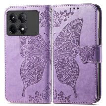 Чехол UniCase Butterfly Pattern для Xiaomi Poco X6 Pro - Light Purple: фото 1 из 5