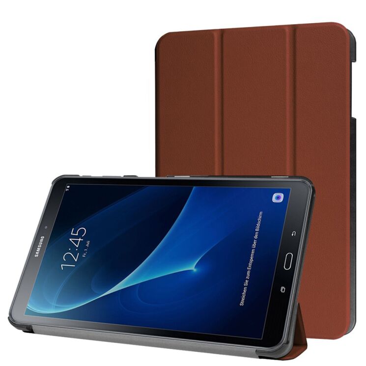 Чохол UniCase Slim для Samsung Galaxy Tab A 10.1 (T580/585) - Brown: фото 1 з 8