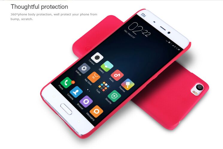 Пластиковый чехол NILLKIN Frosted Shield для Xiaomi Mi5 - Black: фото 17 из 17