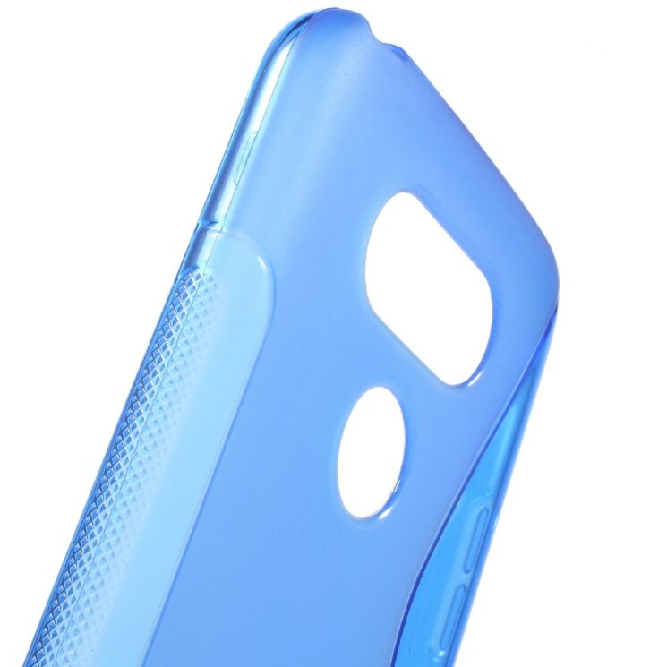 Силиконовый чехол Deexe S Line для LG G5 - Blue: фото 6 из 8