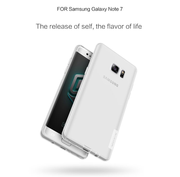 Силіконовий чохол NILLKIN Nature TPU для Samsung Galaxy Note 7 (N930) - Gray: фото 7 з 13