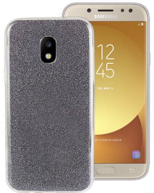 Силіконовий (TPU) чохол UniCase Glitter Cover для Samsung Galaxy J5 2017 (J530) - Black: фото 1 з 6