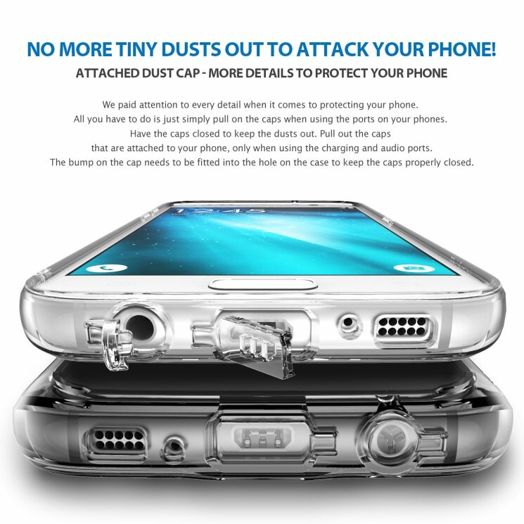 Захисна накладка RINGKE Fusion для Samsung Galaxy S7 (G930) - Black: фото 4 з 7