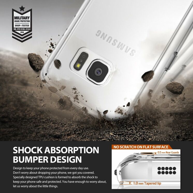 Захисна накладка RINGKE Fusion для Samsung Galaxy S7 (G930) - Transparent: фото 7 з 7