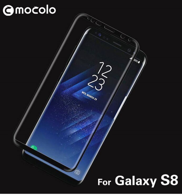 Захисне скло MOCOLO 3D Silk Print для Samsung Galaxy S8 (G950) - Black: фото 2 з 8