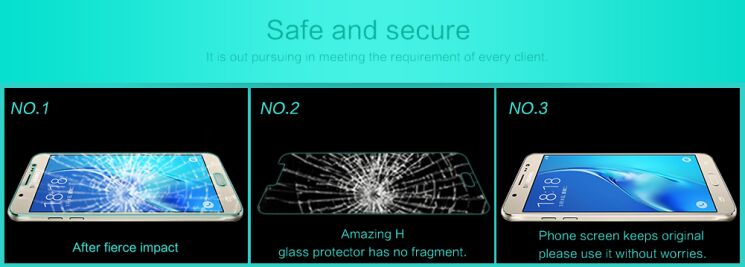 Защитное стекло NILLKIN Amazing H для Samsung Galaxy J7 2016 (J710): фото 10 из 14