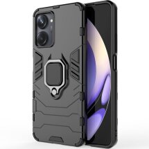 Захисний чохол Deexe Hybrid Case для Realme 10 Pro - Black: фото 1 з 7