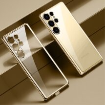 Захисний чохол SULADA Clear Cover для Samsung Galaxy S24 Ultra - Gold: фото 1 з 10
