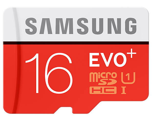 Карта памяти MicroSD Samsung 16GB 10 class EVO PLUS + адаптер (MB-MC16DA/RU): фото 1 з 4