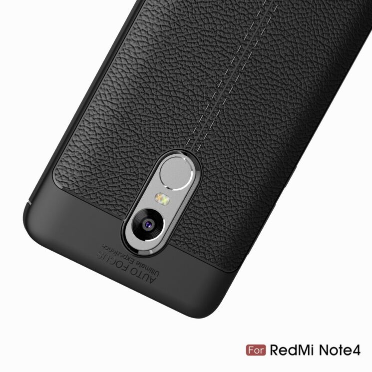 Захисний чохол Deexe Leather Cover для Xiaomi Redmi Note 4 / Note 4X - Red: фото 11 з 13