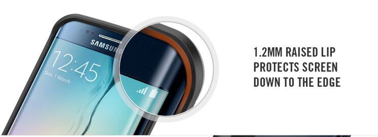 Чохол SGP Slim Armor для Samsung Galaxy S6 edge (G925) - Gray: фото 11 з 13