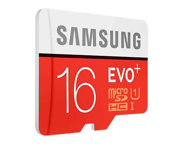 Карта памяти MicroSD Samsung 16GB 10 class EVO PLUS + адаптер (MB-MC16DA/RU): фото 2 из 4