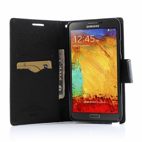 Чохол Mercury Cross Series для Samsung Galaxy Note 3 (N9000) - Black: фото 5 з 7