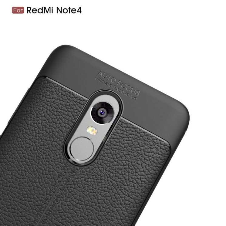 Захисний чохол Deexe Leather Cover для Xiaomi Redmi Note 4 / Note 4X - Grey: фото 7 з 13