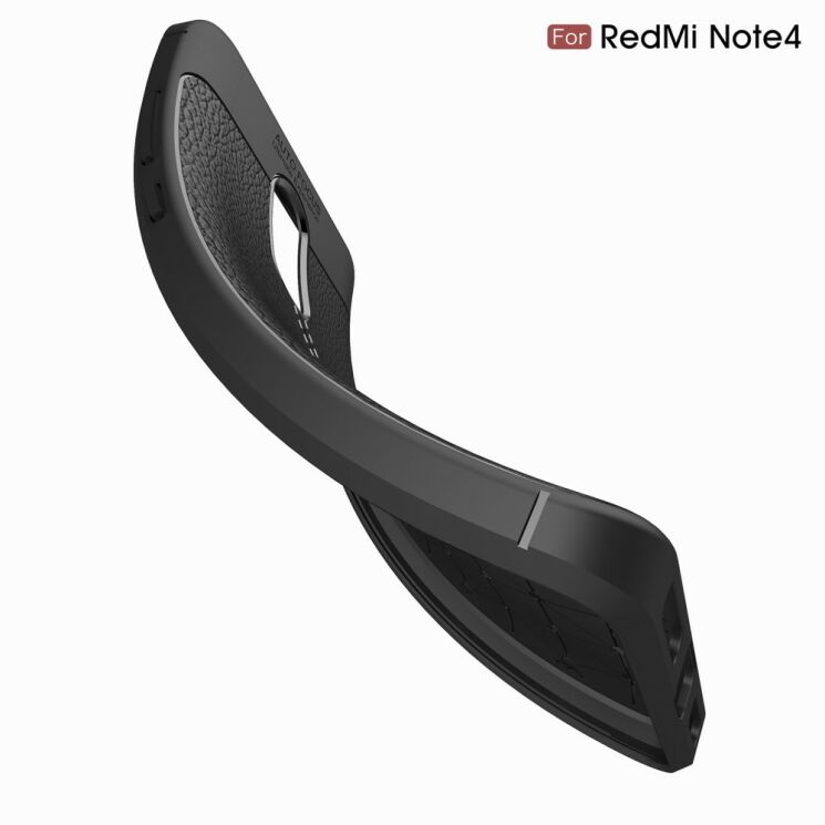 Захисний чохол Deexe Leather Cover для Xiaomi Redmi Note 4 / Note 4X - Red: фото 12 з 13