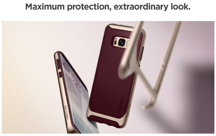 Защитный чехол Spigen SGP Neo Hybrid для Samsung Galaxy S8 (G950) - Burgundy: фото 8 из 11
