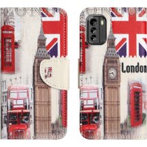 Чехол-книжка Deexe Color Wallet для Nokia G60 - London Big Ben: фото 1 из 6