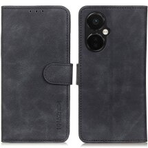 Чехол-книжка KHAZNEH Retro Wallet для OnePlus Nord CE 3 Lite - Black: фото 1 из 9