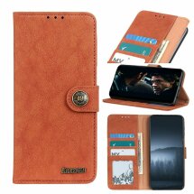 Чехол-книжка KHAZNEH Wallet Cover для Samsung Galaxy S20 FE (G780) - Brown: фото 1 из 11