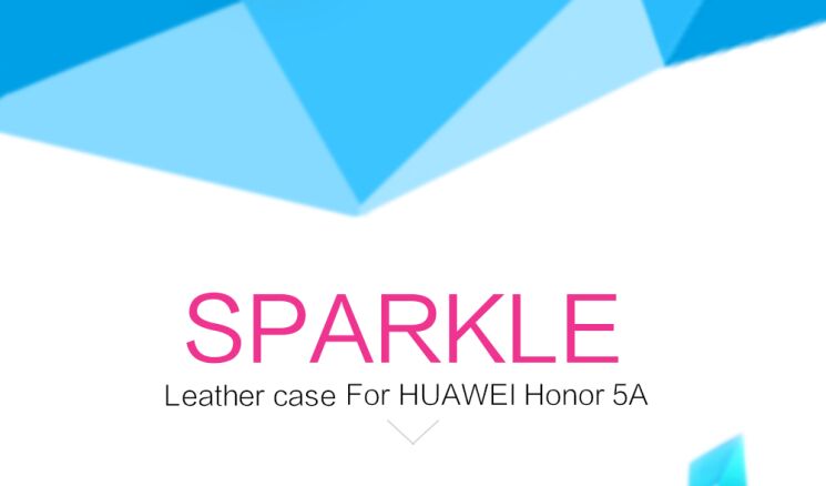 Чохол-книжка NILLKIN Sparkle Series для Huawei Y6 II - Gold: фото 7 з 16