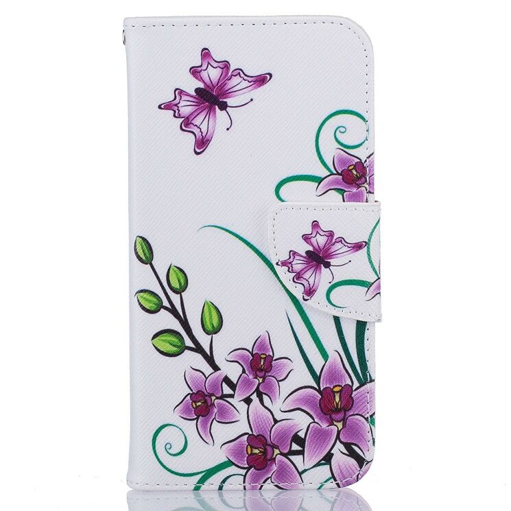 Чехол-книжка UniCase Life Style для Huawei Y3 II - Purple Flowers: фото 2 из 8