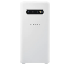 Чохол Silicone Cover для Samsung Galaxy S10 Plus (G975) EF-PG975TWEGRU - White: фото 1 з 4