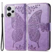 Чехол UniCase Butterfly Pattern для Xiaomi Redmi Note 12 Pro+ - Light Purple: фото 1 из 9
