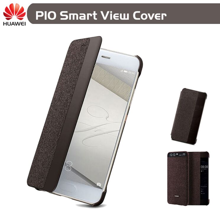 Оригінальний чохол Smart View для Huawei P10 - Dark Grey: фото 5 з 10