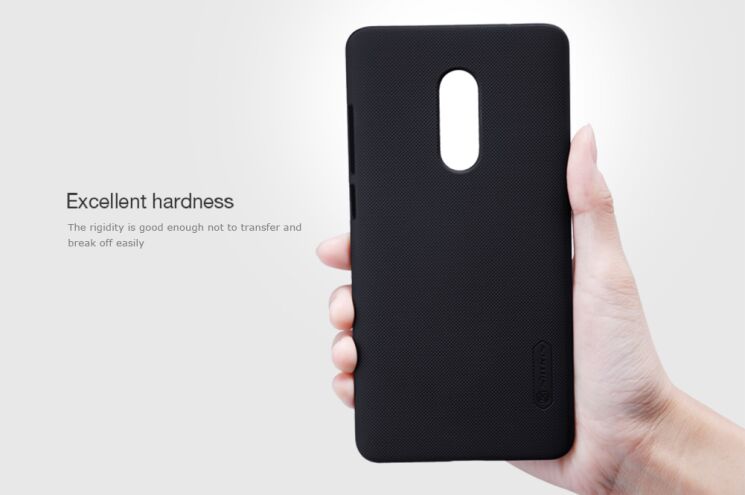 Пластиковый чехол NILLKIN Frosted Shield для Xiaomi Redmi Note 4 - Black: фото 12 из 15