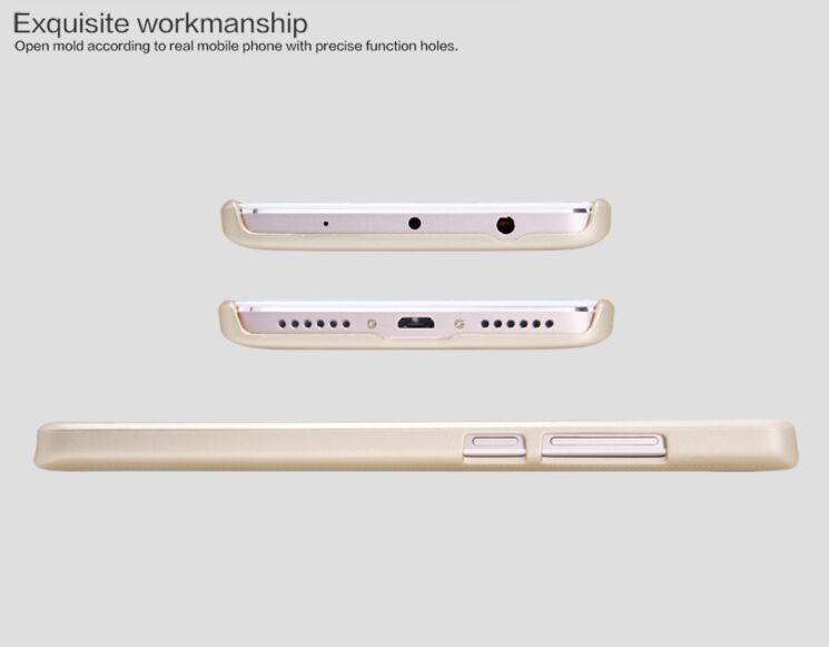 Пластиковий чохол NILLKIN Frosted Shield для Xiaomi Redmi Note 4 - Gold: фото 14 з 15