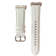 Ремінець Deexe Leather Strap для OPPO Watch (41мм) - White: фото 1 з 13