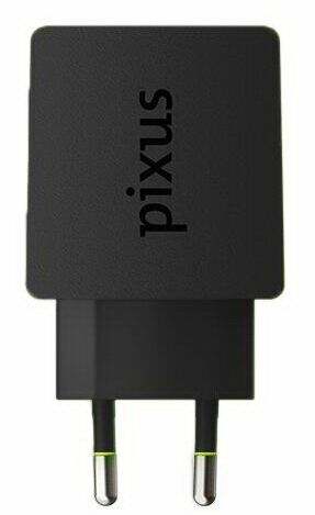 Сетевое зарядное устройство Pixus Charge One (2А) - Black: фото 2 из 3