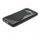 Силиконовая накладка Deexe S Line для Samsung Galaxy A3 (A300) - Black (SA-1667B). Фото 3 из 6